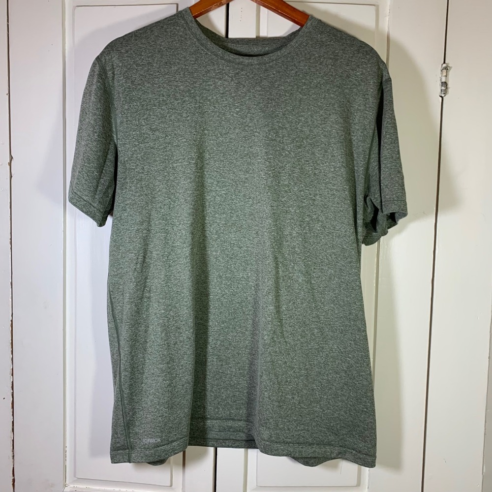 Eastern Mountain Sports Techwick Mens‎ XL Green Heathered Active Hiking T-Shirt